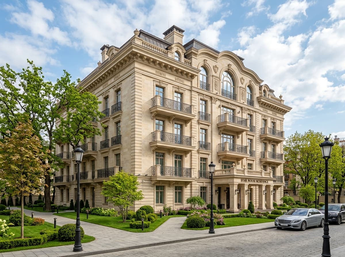 Star House Residence 9 Qavatli Bino Fasadi